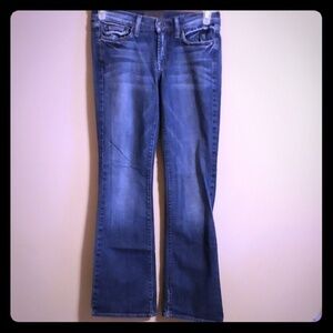 Lucky brand boot cut lightly distressed jeans